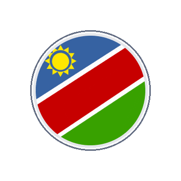 Namibia Circle Orbit animated flag GIF
