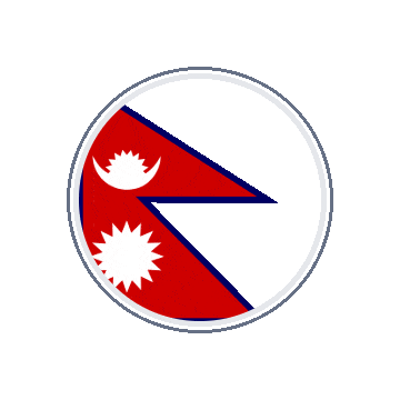 Nepal Circle Orbit animated flag GIF