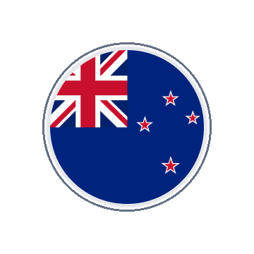 New Zealand Circle Orbit animated flag GIF