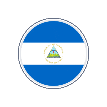 Nicaragua Circle Orbit animated flag GIF