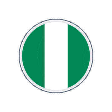Nigeria Circle Orbit animated flag GIF