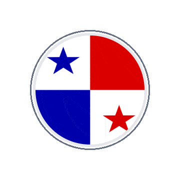 Panama Circle Orbit animated flag GIF