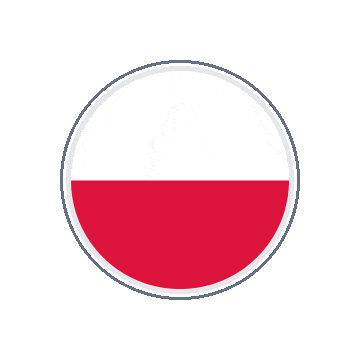Poland Circle Orbit animated flag GIF