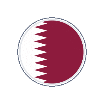 Qatar Circle Orbit animated flag GIF