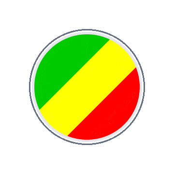 Republic Of The Congo Circle Orbit animated flag GIF