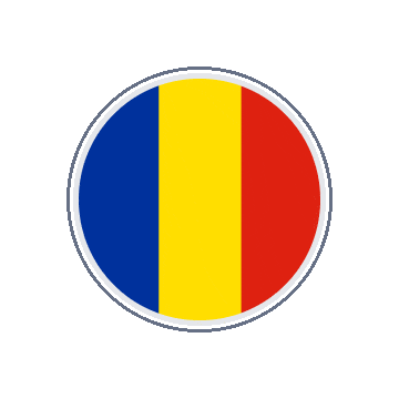 Romania Circle Orbit animated flag GIF