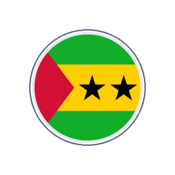 São Tomé and Príncipe Circle Orbit animated flag GIF