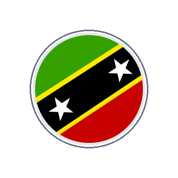 Saint Kitts And Nevis Circle Orbit animated flag GIF
