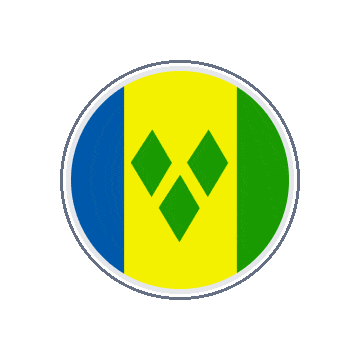 Saint Vincent And The Grenadines Circle Orbit animated flag GIF