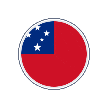 Samoa Circle Orbit animated flag GIF