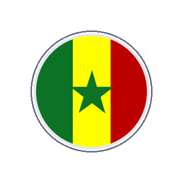 Senegal Circle Orbit animated flag GIF