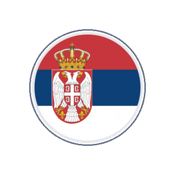Serbia Circle Orbit animated flag GIF
