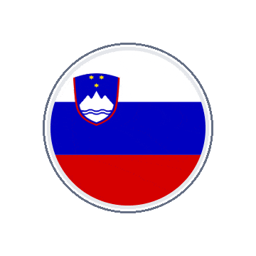 Slovenia Circle Orbit animated flag GIF