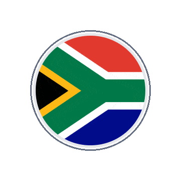 South Africa Circle Orbit animated flag GIF
