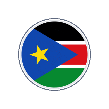 South Sudan Circle Orbit animated flag GIF