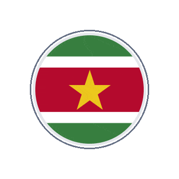 Suriname Circle Orbit animated flag GIF