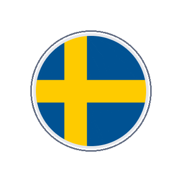 Sweden Circle Orbit animated flag GIF