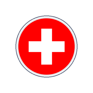 Switzerland Circle Orbit animated flag GIF