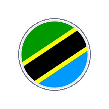 Tanzania Circle Orbit animated flag GIF