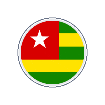 Togo Circle Orbit animated flag GIF