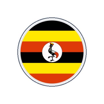 Uganda Circle Orbit animated flag GIF