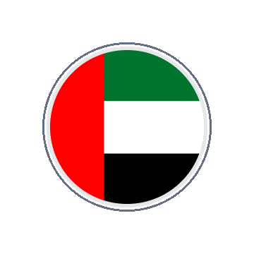 United Arab Emirates Circle Orbit animated flag GIF