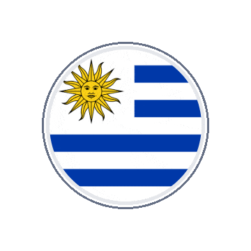 Uruguay Circle Orbit animated flag GIF