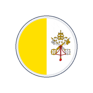 Vatican City Circle Orbit animated flag GIF