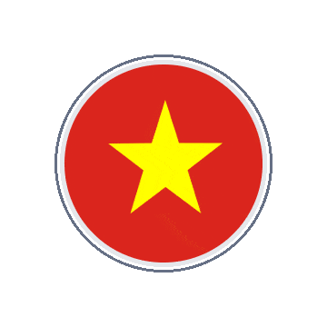 Vietnam Circle Orbit animated flag GIF