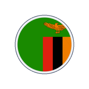 Zambia Circle Orbit animated flag GIF