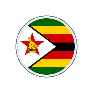 Zimbabwe Circle Orbit animated flag GIF
