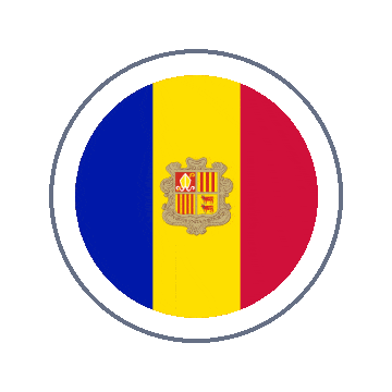 Andorra Circle Ripple animated flag GIF