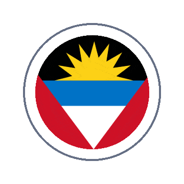 Antigua And Barbuda Circle Ripple animated flag GIF