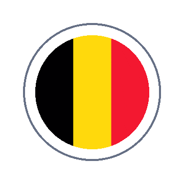 Belgium Circle Ripple animated flag GIF