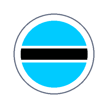 Botswana Circle Ripple animated flag GIF