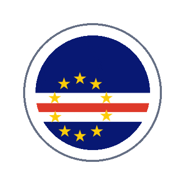 Cape Verde Circle Ripple animated flag GIF