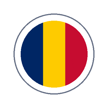 Chad Circle Ripple animated flag GIF