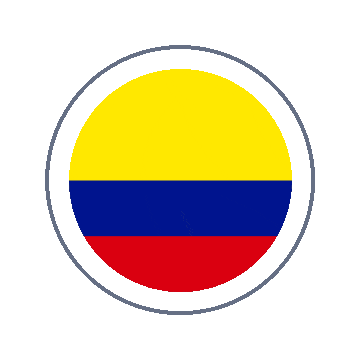 Colombia Circle Ripple animated flag GIF