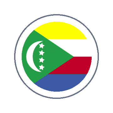 Comoros Circle Ripple animated flag GIF