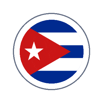 Cuba Circle Ripple animated flag GIF