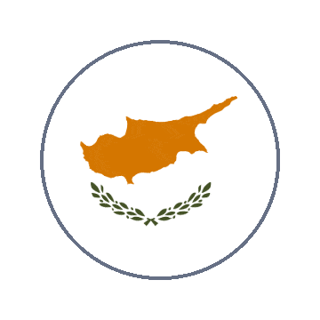 Cyprus Circle Ripple animated flag GIF