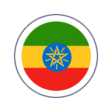 Ethiopia Circle Ripple animated flag GIF