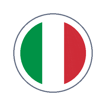 Italy Circle Ripple animated flag GIF