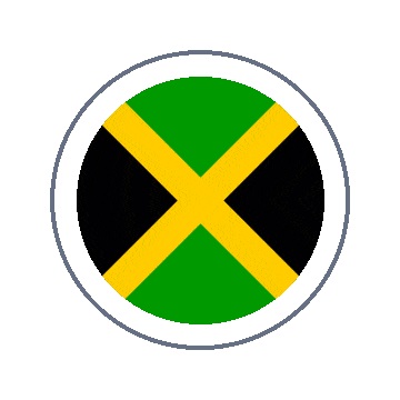 Jamaica Circle Ripple animated flag GIF