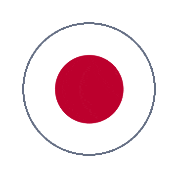 Japan Circle Ripple animated flag GIF