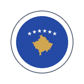 Kosovo Circle Ripple animated flag GIF