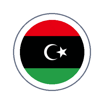 Libya Circle Ripple animated flag GIF