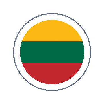 Lithuania Circle Ripple animated flag GIF