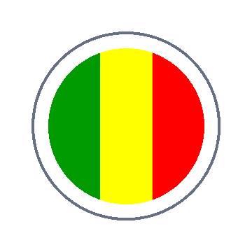 Mali Circle Ripple animated flag GIF