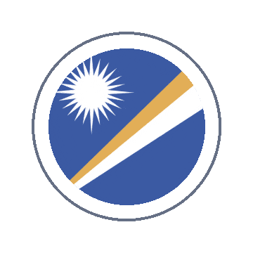 Marshall Islands Circle Ripple animated flag GIF
